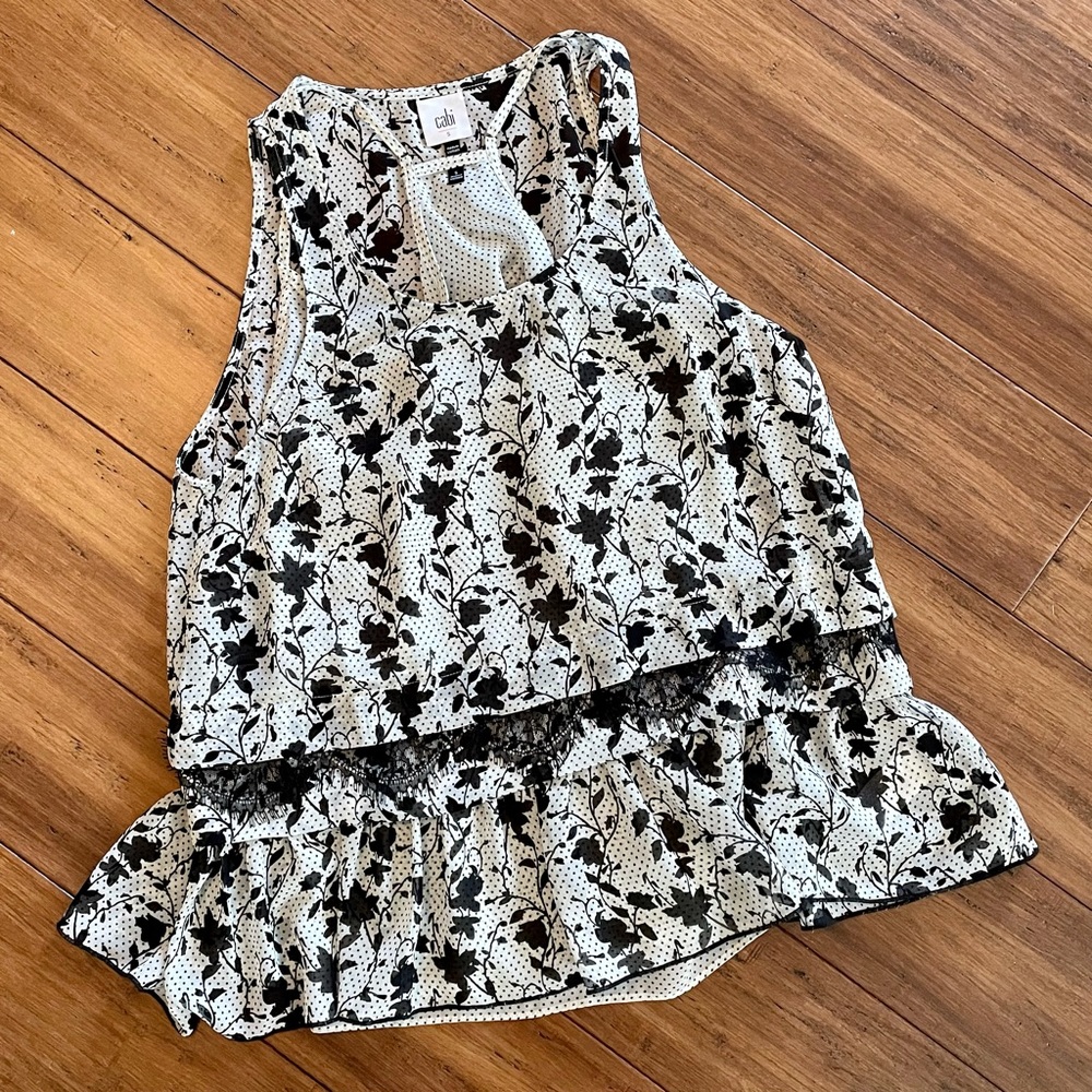 CAbi Everything Top - S - two in one!